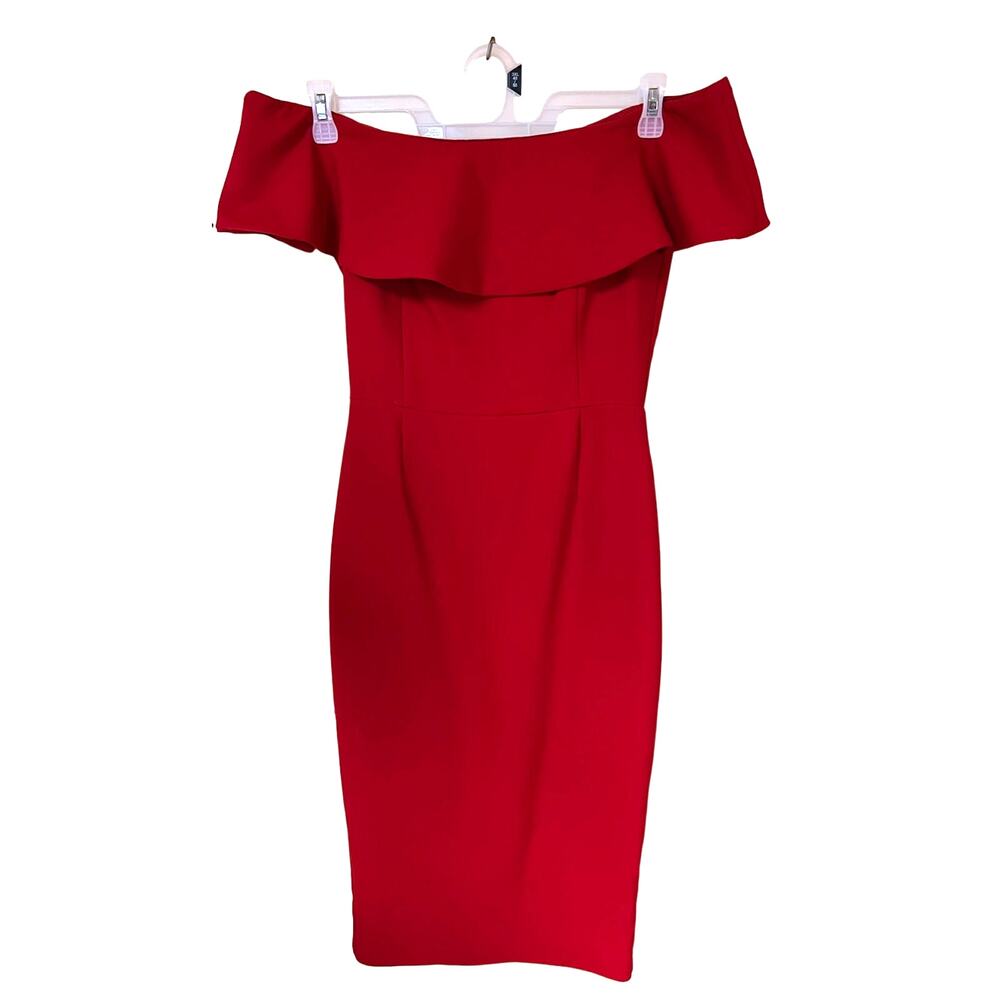 Zara Dress Womens Small Wiggle Bodycon Red Valentine's Day Sexy Jessica Rabbit